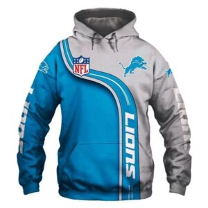 Detroit Lions Highway Letter 3D Hoodie, NFL Hoodie