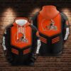 NFL Cleveland Browns Logo 3D Hoodie 9, NFL Hoodie
