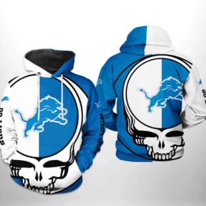 Detroit Lions NFL Grateful Dead 3D Hoodie, NFL Hoodie