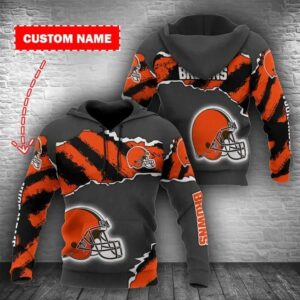 NFL Cleveland Browns Personalized 3D Hoodie 3, NFL Hoodie