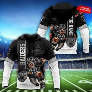 NFL Las Vegas Raiders Personalized 3D Hoodie 9, NFL Hoodie