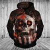 NFL Cleveland Browns Skull 3D Hoodie, NFL Hoodie