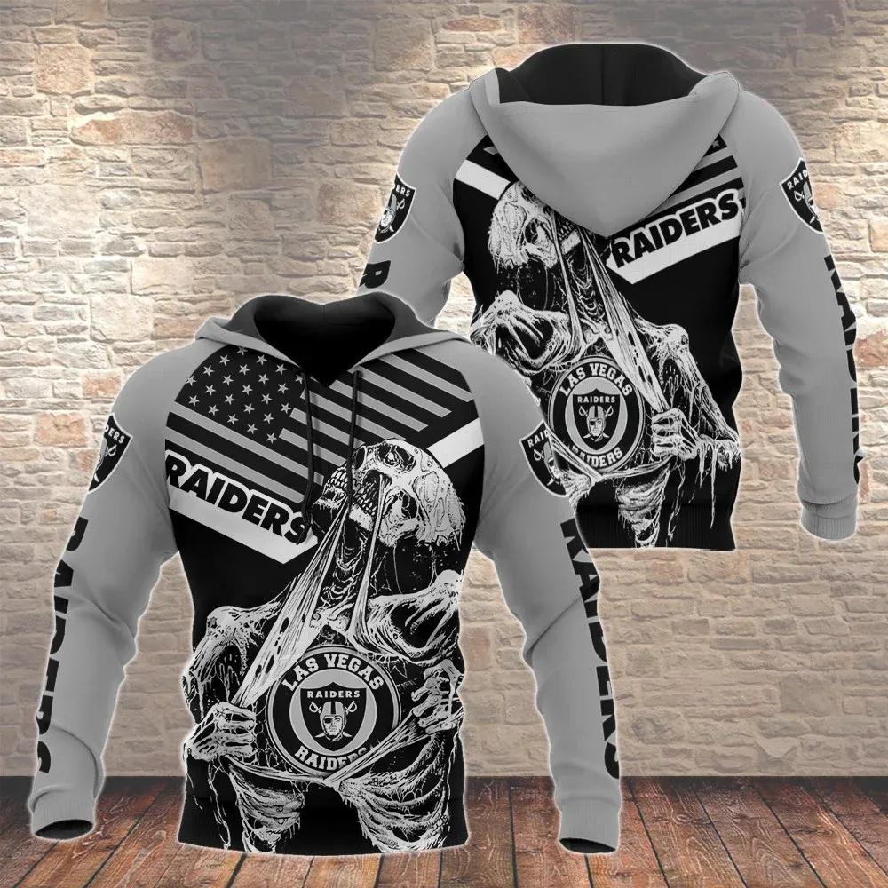 NFL Las Vegas Raiders Skeleton 3D Hoodie, NFL Hoodie NFL Las Vegas Raiders Skeleton 3D Hoodie, NFL Hoodie