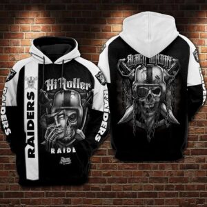 NFL Las Vegas Raiders Skull 3D Hoodie, NFL Hoodie