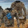 Detroit Lions Realtree Hunting Camo 3D Hoodie, NFL Hoodie