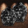 NFL Las Vegas Raiders Skull 3D Hoodie 5, NFL Hoodie