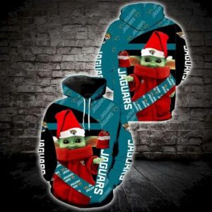 For Yoda Lovers Jacksonville Jaguars Christmas 3D Hoodie, NFL Hoodie