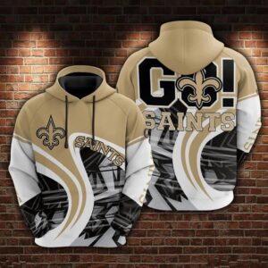 Go! New Orleans Saints 3D Hoodie, NFL Hoodie