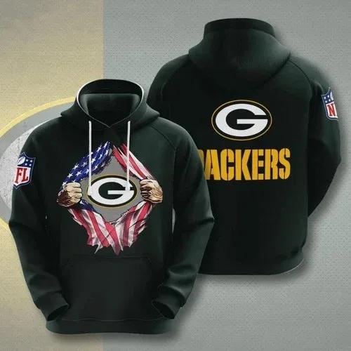 Green Bay Packers Blood Inside Me Heart 3D Hoodie, NFL Hoodie Green Bay Packers Blood Inside Me Heart 3D Hoodie, NFL Hoodie