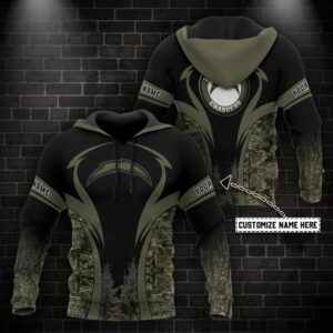 NFL Los Angeles Chargers Personalized 3D Hoodie 2, NFL Hoodie
