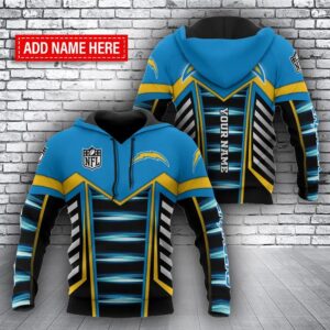NFL Los Angeles Chargers Personalized 3D Hoodie 3, NFL Hoodie
