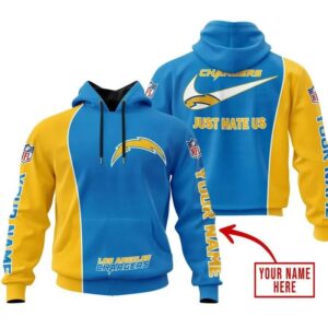 NFL Los Angeles Chargers Personalized 3D Hoodie 4, NFL Hoodie