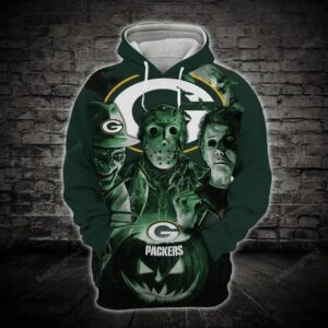 Green Bay Packers Halloween Horror 3D Hoodie, NFL Hoodie