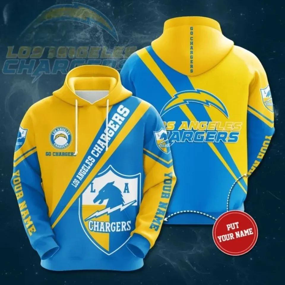 NFL Los Angeles Football Team Chargerss Custom Name 3D Hoodie 2, NFL Hoodie NFL Los Angeles Football Team Chargerss Custom Name 3D Hoodie 2, NFL Hoodie