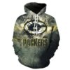 Green Bay Packers Moss Green 3D Hoodie, NFL Hoodie