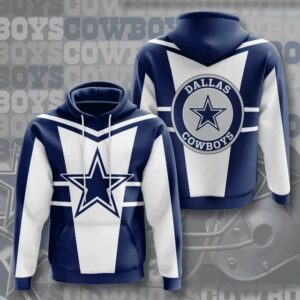 NFL Dallas Cowboys 3D Logo Hoodie 6, NFL Hoodie
