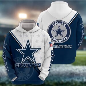 NFL Dallas Cowboys 3D Logo Hoodie 7, NFL Hoodie