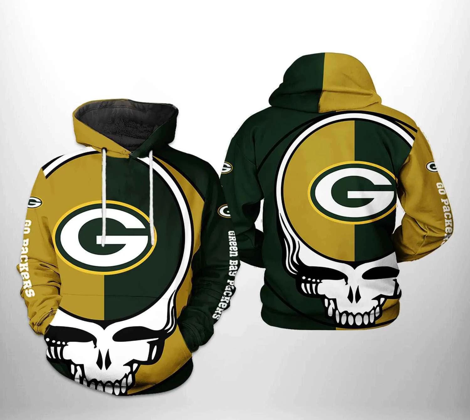 Green Bay Packers NFL Grateful Dead 3D Hoodie, NFL Hoodie Green Bay Packers NFL Grateful Dead 3D Hoodie, NFL Hoodie