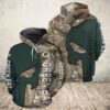 Green Bay Packers Punisher Skull Tree Camo 3D Hoodie, NFL Hoodie