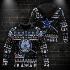NFL Dallas Cowboys Christmas 3D Hoodie, NFL Hoodie