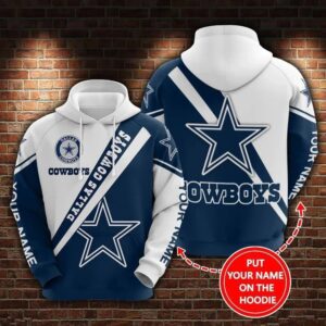 NFL Dallas Cowboys Personalized 3D Hoodie, NFL Hoodie