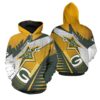 Green Bay Packers Star 3D Hoodie, NFL Hoodie