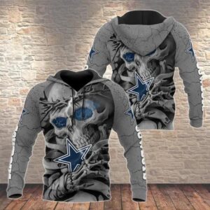 NFL Dallas Cowboys Skeleton 3D Hoodie, NFL Hoodie