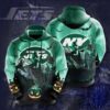 Horror Characters New York Jets 3D Hoodie, NFL Hoodie