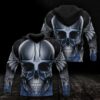 NFL Dallas Cowboys Skull 3D Hoodie 8, NFL Hoodie