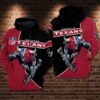 Houston Texans Football Big Buffalo 3D Hoodie, NFL Hoodie