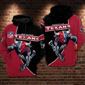 Houston Texans Football Big Buffalo 3D Hoodie, NFL Hoodie