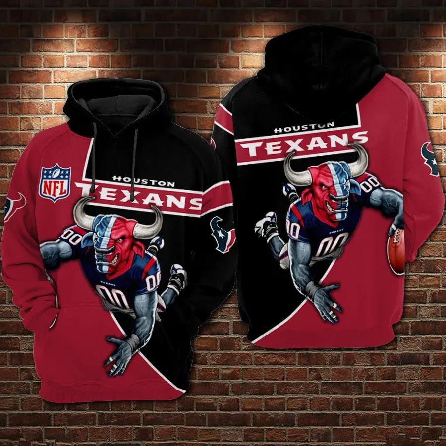 Houston Texans Football Big Buffalo 3D Hoodie, NFL Hoodie Houston Texans Football Big Buffalo 3D Hoodie, NFL Hoodie