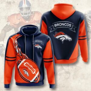 NFL Denver Broncos 3D Hoodie 1, NFL Hoodie