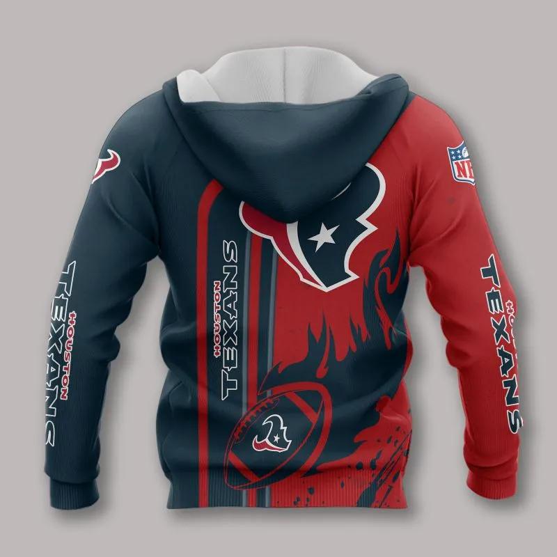 Houston Texans Logo All Over Print Hoodie, NFL Hoodie Houston Texans Logo All Over Print Hoodie, NFL Hoodie