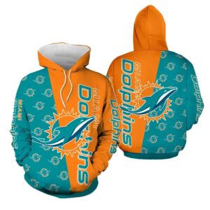 NFL Miami Dolphins 3D Hoodie 2, NFL Hoodie