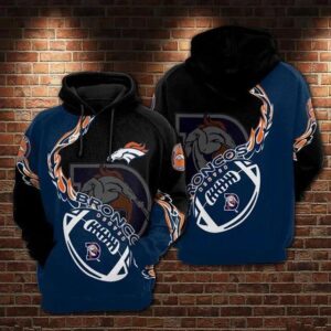 NFL Denver Broncos 3D Hoodie 14, NFL Hoodie