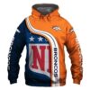 NFL Denver Broncos 3D Hoodie 3, NFL Hoodie