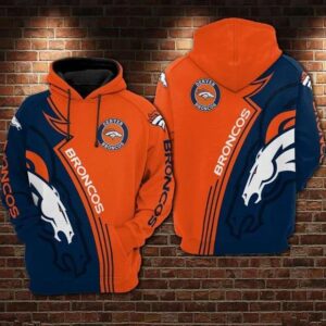 NFL Denver Broncos 3D Hoodie 5, NFL Hoodie