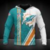 NFL Miami Dolphins All Over Print Hoodie, NFL Hoodie