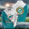 NFL Miami Dolphins Logo 3D Hoodie, NFL Hoodie