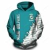 NFL Miami Dolphins Logo 3D Hoodie 2, NFL Hoodie