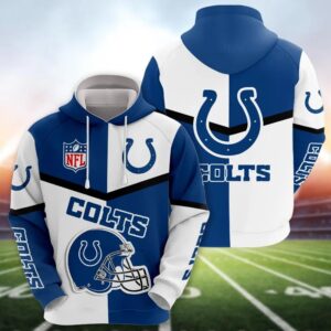 Indianapolis Colts Logo 3D Hoodie, NFL Hoodie