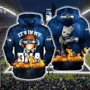 Its My Seattle Seahawks Dna Groot 3D Hoodie, NFL Hoodie