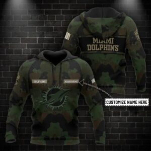 NFL Miami Dolphins Personalized 3D Hoodie 2, NFL Hoodie