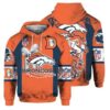 NFL Denver Broncos Logo 3D Hoodie 9, NFL Hoodie
