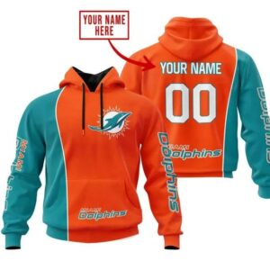 NFL Miami Dolphins Personalized 3D Hoodie 4, NFL Hoodie