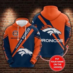 NFL Denver Broncos Personalized 3D Hoodie, NFL Hoodie