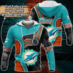NFL Miami Dolphins Personalized 3D Hoodie 5, NFL Hoodie
