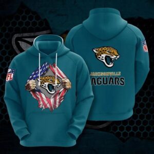 Jacksonville Jaguars Blood Inside Me Heart 3D Hoodie, NFL Hoodie