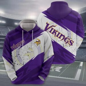 NFL Minnesota Vikings 3D Hoodie 13, NFL Hoodie